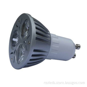 Energy Saving 3w Gu10 Led Spot Light Bulb, Ac 12v Led Spot Lamps For Office, 2700-3300k